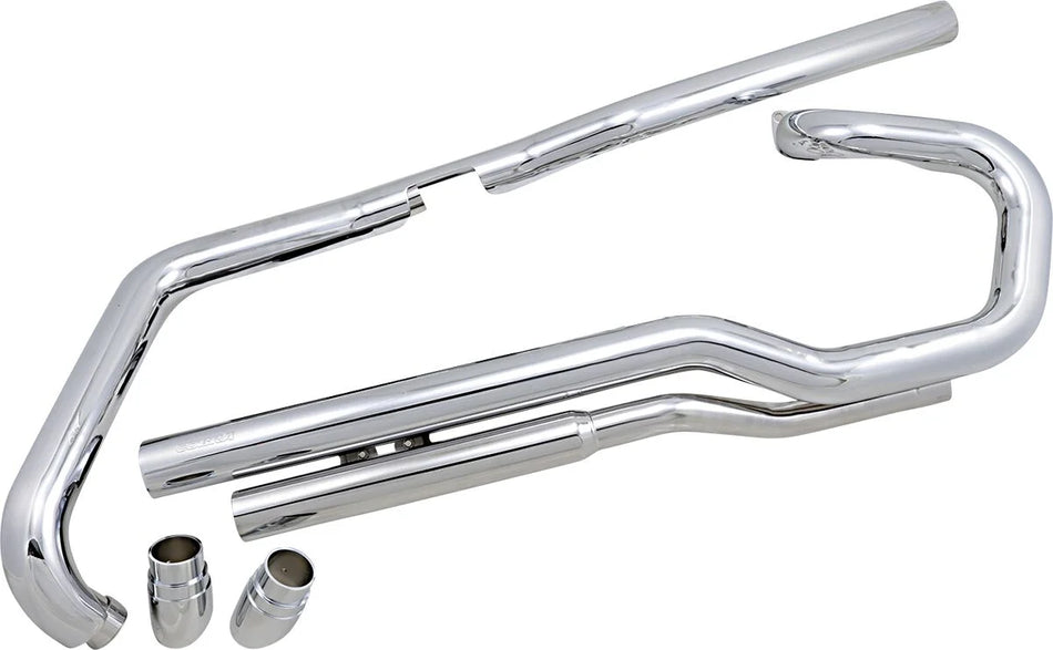 Cobra Slash Down Hot Rod Speedster Exhaust Chrome (1826)