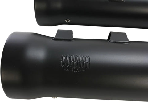 Cobra 4-1/2" Round Slip-on Neighbor Hater Mufflers Raven Black