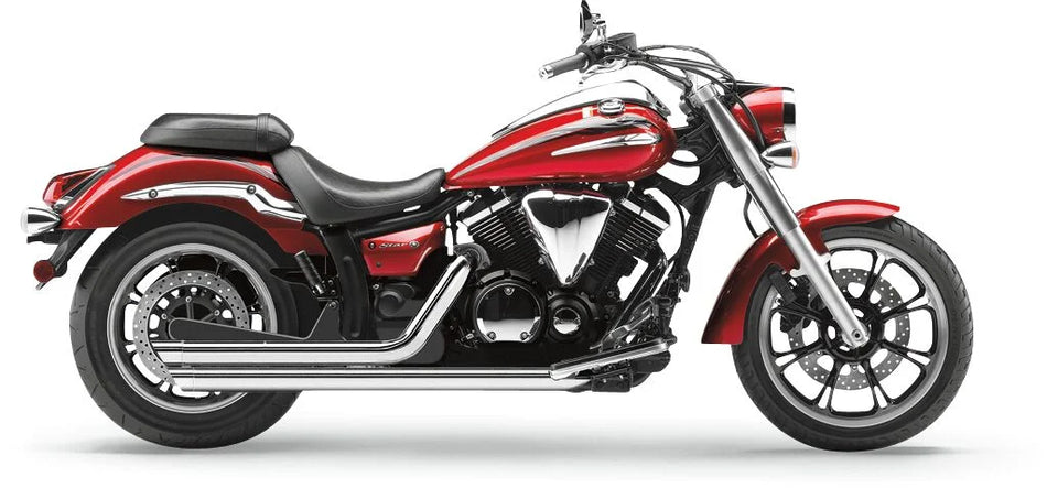 Cobra Slash Down Hot Rod Speedster Exhaust Chrome with O2 Sensor Bungs (2815)