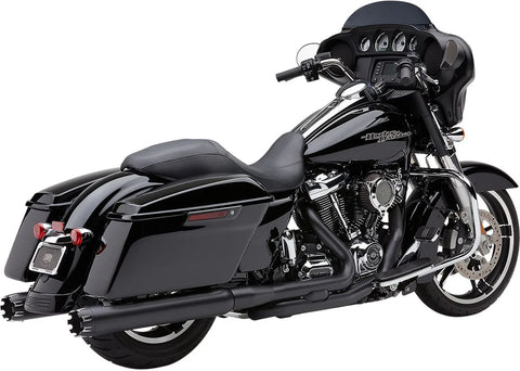Cobra 4" Round Slip-on Contrast Cut Mufflers Black