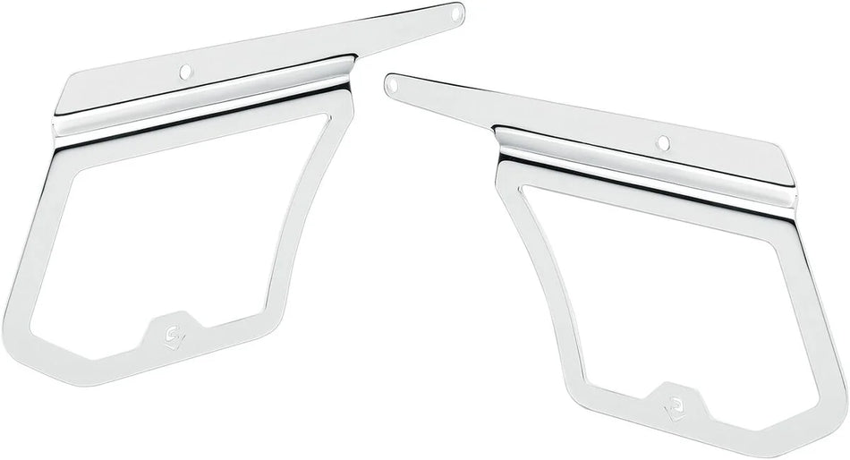 Cobra Saddlebag Support Brackets Chrome (602-6100)
