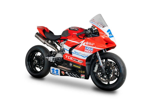 Spark Racing Rectangular Underseat Full Exhaust System Titanium