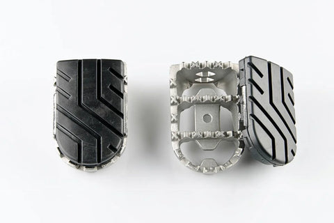 SW-Motech Ion Footrest Kit Silver — Kawasaki Versys