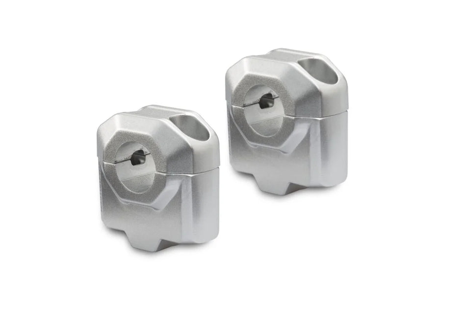 SW-Motech Bar Riser for 22MM Silver — Multi-Fit