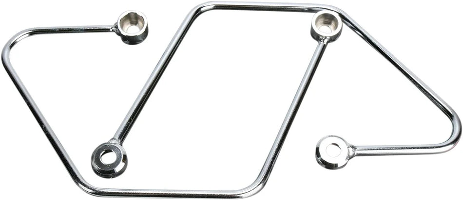 Cobra Saddlebag Support Brackets Chrome (02-6118)