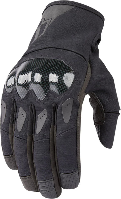 ICON Stormhawk Textile Gloves Black