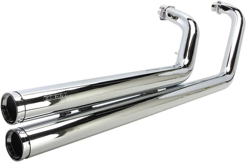 Cobra Hot Rod Speedster Short 2-into-2 Straight-Cut Exhaust System Triple-Chrome with PowerPort