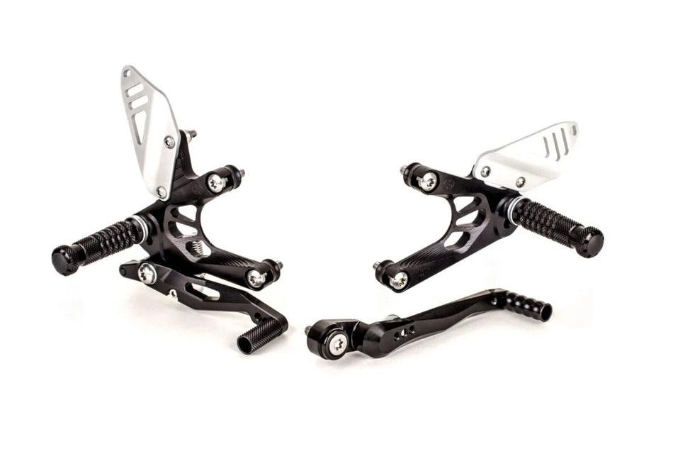 Gilles Tooling FXR Adjustable Motorcycle Rearset Black (FXR-H05-B)
