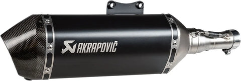 Akrapovic Slip-on Line Muffler Black Stainless Steel Carbon End Cap Vespa (S-VE125SO3-HZBL)