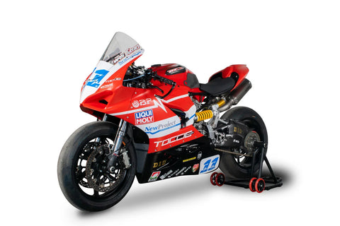 Spark Racing Rectangular Underseat Full Exhaust System Titanium