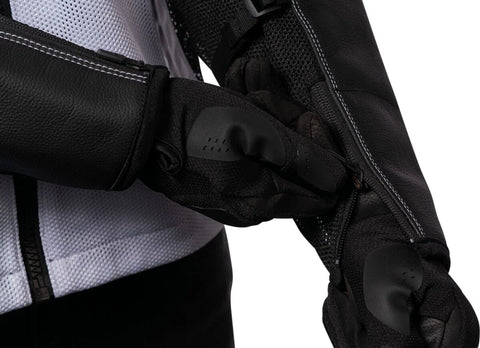ICON Mesh AF CE Leather Jacket White