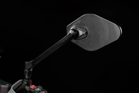 Gilles Tooling STRATOS Motorcycle Mirror Left Matt Black (M03-03-L-BD)