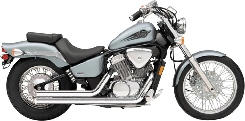 Cobra Street Rod 2-into-2 Straight-Cut Exhaust System Chrome (1721T)