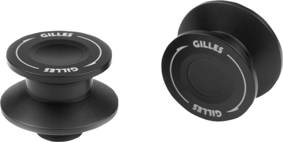 Gilles Tooling PSA2 Motorcycle Paddock Stand Bobbins M8 Matt Black