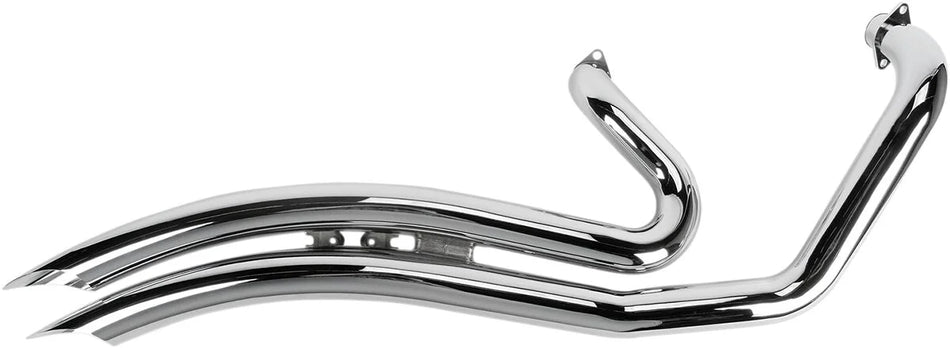 Cobra Swept Exhaust Chrome with O2 Sensor Bungs