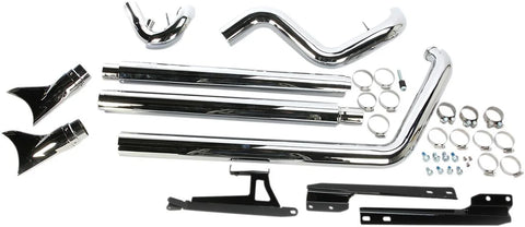 Cobra True Duals Exhaust System Chrome with Fishtail Tips (6988)