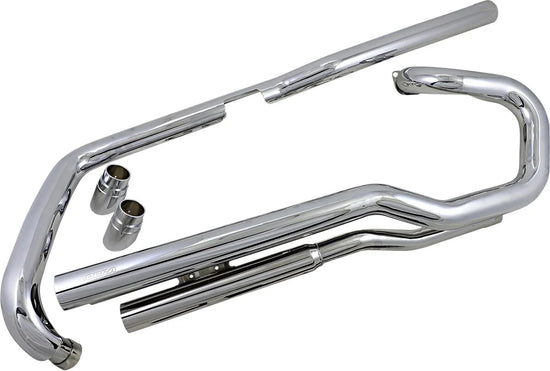 Cobra Slash Down Hot Rod Speedster Exhaust Chrome (1825)