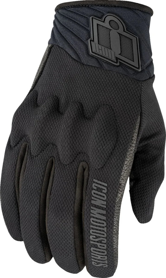 ICON Anthem 3 Textile Gloves Black