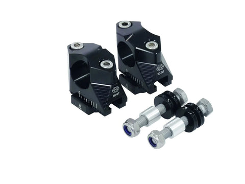 Gilles Tooling 2DGT Adjustable Motorcycle Handlebar Risers Black (2DGT-01)