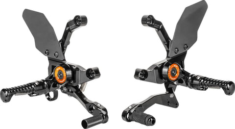 Gilles Tooling MUE2 Adjustable Rearset Black (MUE2-KT01-B)