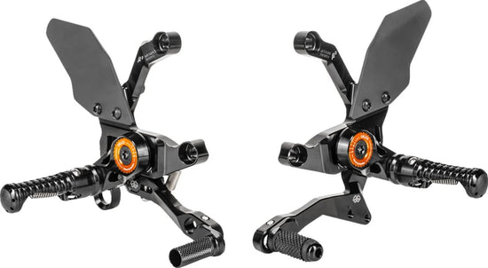 Gilles Tooling MUE2 Adjustable Rearset Black (MUE2-KT01-B)