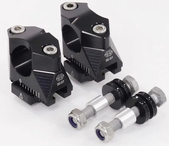 Gilles Tooling 2DGT Adjustable Handlebar Risers Black (2DGT-02-14)