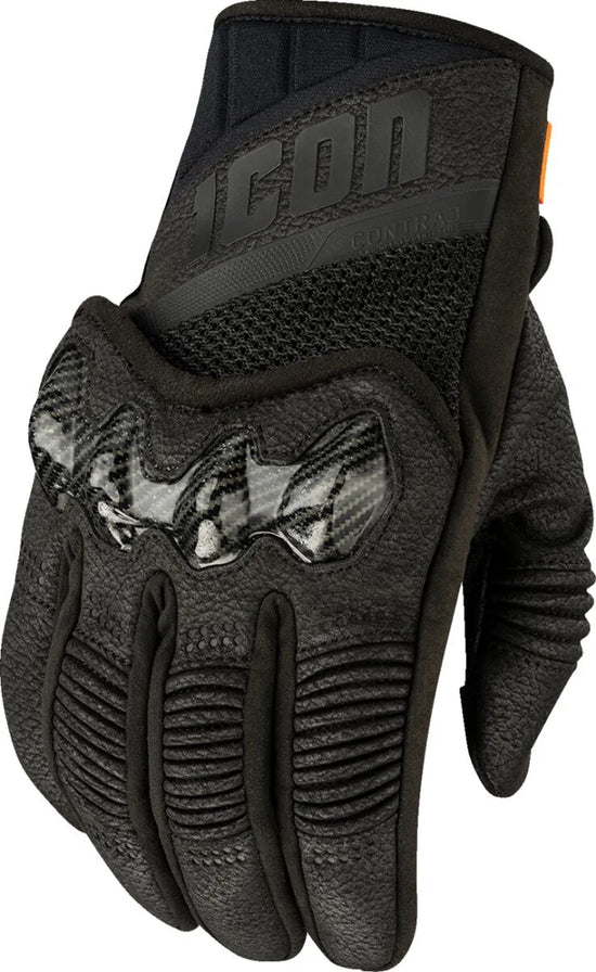 ICON Contra 3 CE Textile Gloves Black