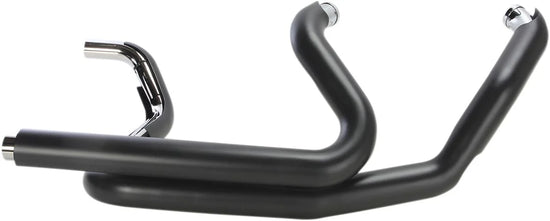 Cobra PowerPort Dual Headpipes Black with Dual Bungs