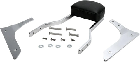 Cobra Short Square Sissy Bar Chrome with Pad (02-5618)