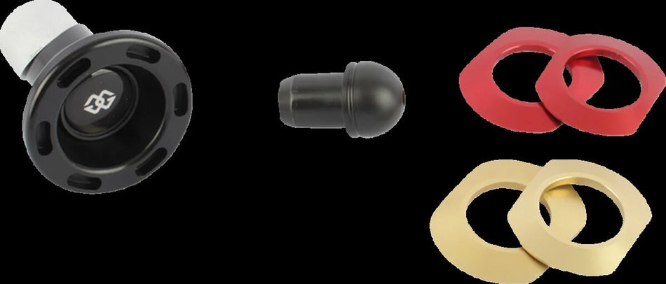 Gilles Tooling GTA Rear Quick-Release Motorcycle Axle Protectors Black (GTA-R-S02)