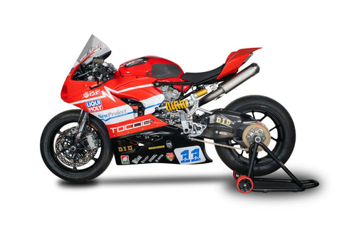 Spark Racing Rectangular Underseat Full Exhaust System Titanium