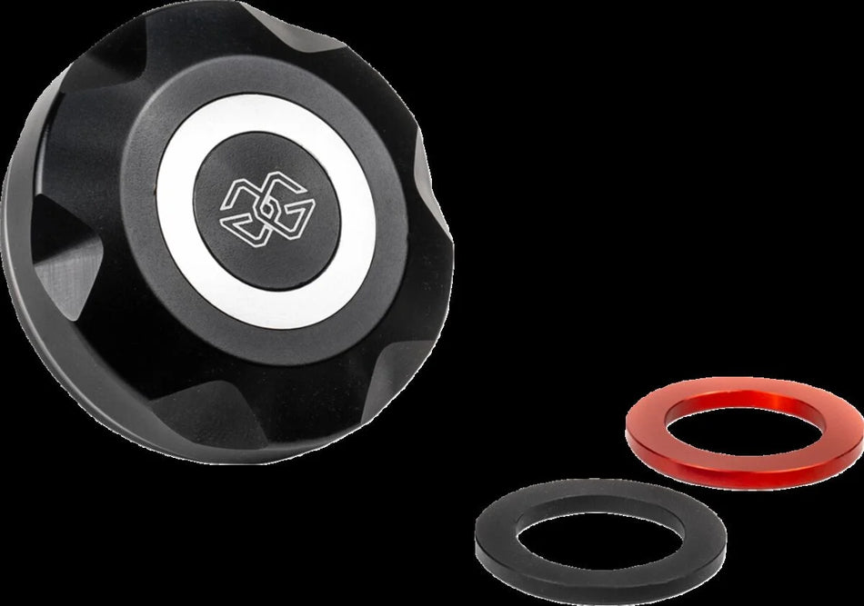 Gilles Tooling Motorcycle Reservoir Cover Kit Black