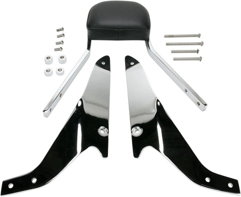 Cobra Mini Square Sissy Bar Chrome with Pad (02-4845)
