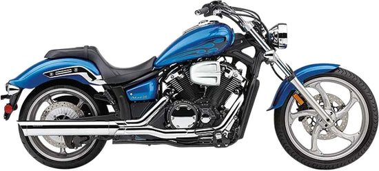 Cobra 4" Scalloped Slip-on Mufflers Chrome (2270)