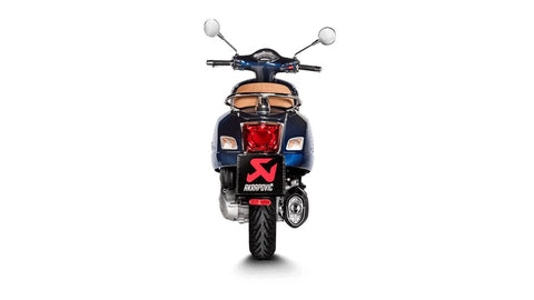 Akrapovic Slip-on Line Muffler Stainless Steel Carbon End Cap Vespa (S-VE3SO11-ZDFSS)