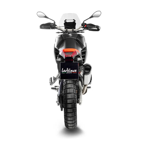 LeoVince LV-14 Stainless Steel Slip-on Muffler Ece Aprilia Rally / Tuareg
