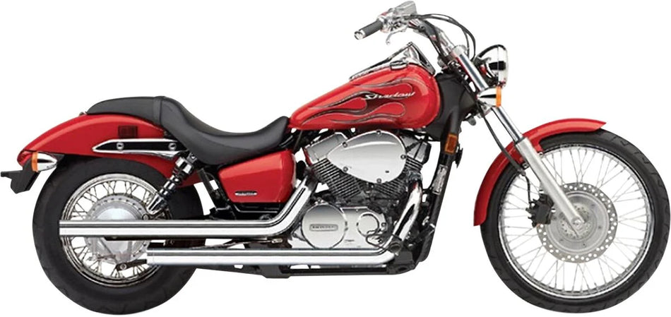 Cobra Dragster 2-into-2 Straight-Cut Exhaust System Chrome (1611T)