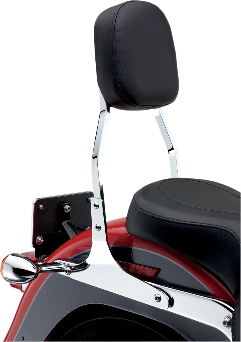 Cobra Standard Square Sissy Bar Chrome with Pad (602-1151)