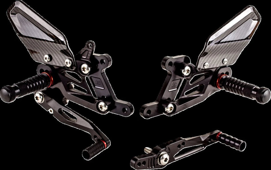 Gilles Tooling FXR Adjustable Rearset Black (FXR-BM04-B)