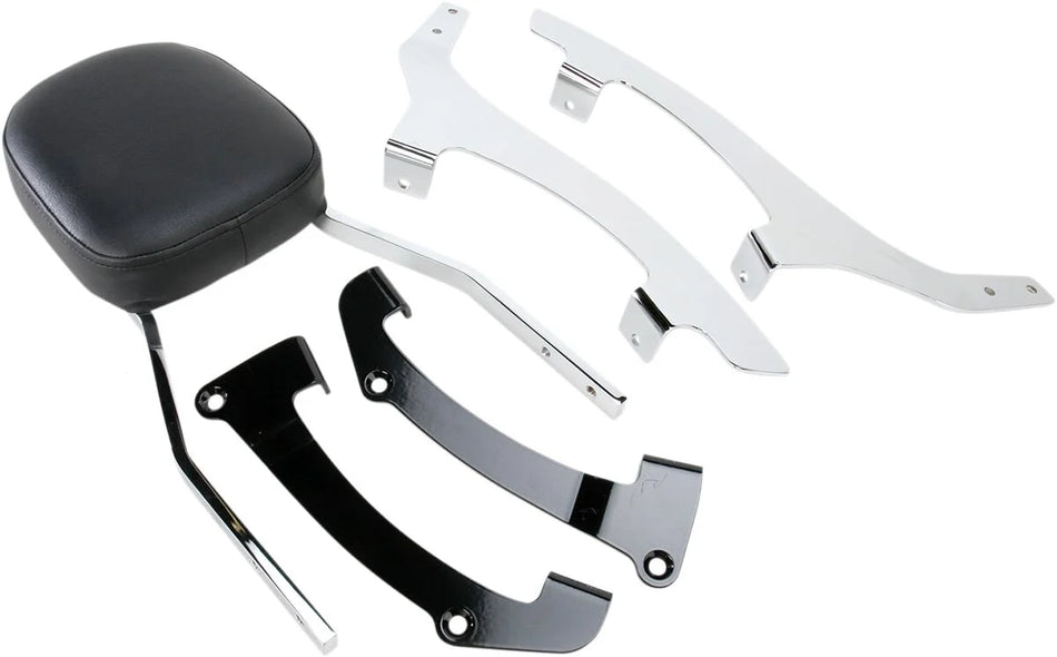Cobra Standard Square Sissy Bar Chrome with Pad (02-5136)