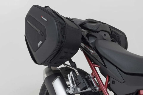SW-Motech PRO Blaze H Saddlebag Set with Edge Protection & Heat Guard — Honda Hornet