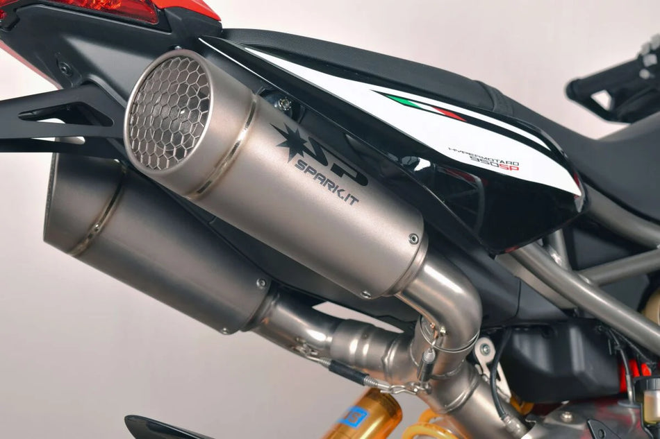Spark Grid-O Slip-on Double Muffler Titanium ECE (GDU1808TOM)
