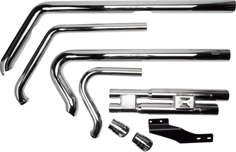 Cobra Speedster Slash Down Exhaust Chrome with PowerPort (6852)