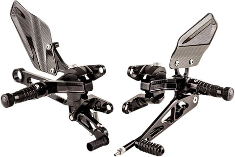 Gilles Tooling VCR38GT Adjustable Motorcycle Rearset Black (VCR-A03)