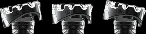 Gilles Tooling Tech-X Enduro Motorcycle Rider Footpegs Black (RGK-119-UF35-SET-B)