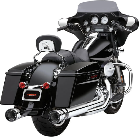 Cobra 4" Race Pro Slip-on Mufflers Chrome
