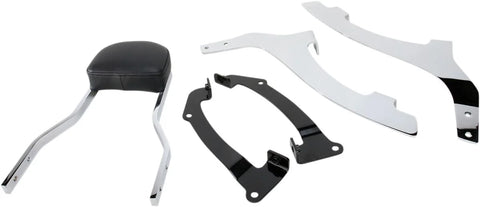 Cobra Short Square Sissy Bar Chrome with Pad (02-5636)