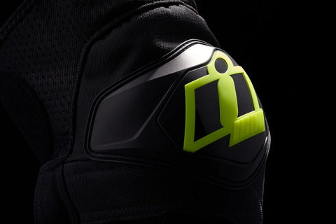 ICON Cloverleaf 2 Knee Pads Black/Hi-Vis Yellow