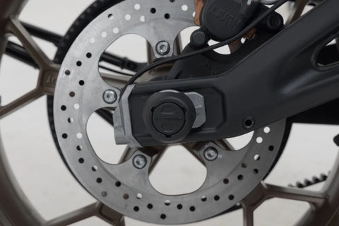 SW-Motech Rear Axle Slider Set Black Zero SR/F