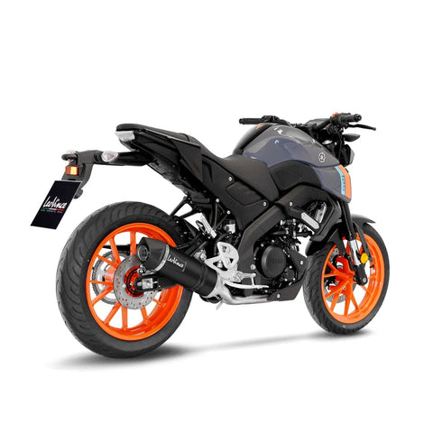 LeoVince LV One EVO Black Edition Stainless Steel Exhaust System with CAT Yamaha (14365EBK)